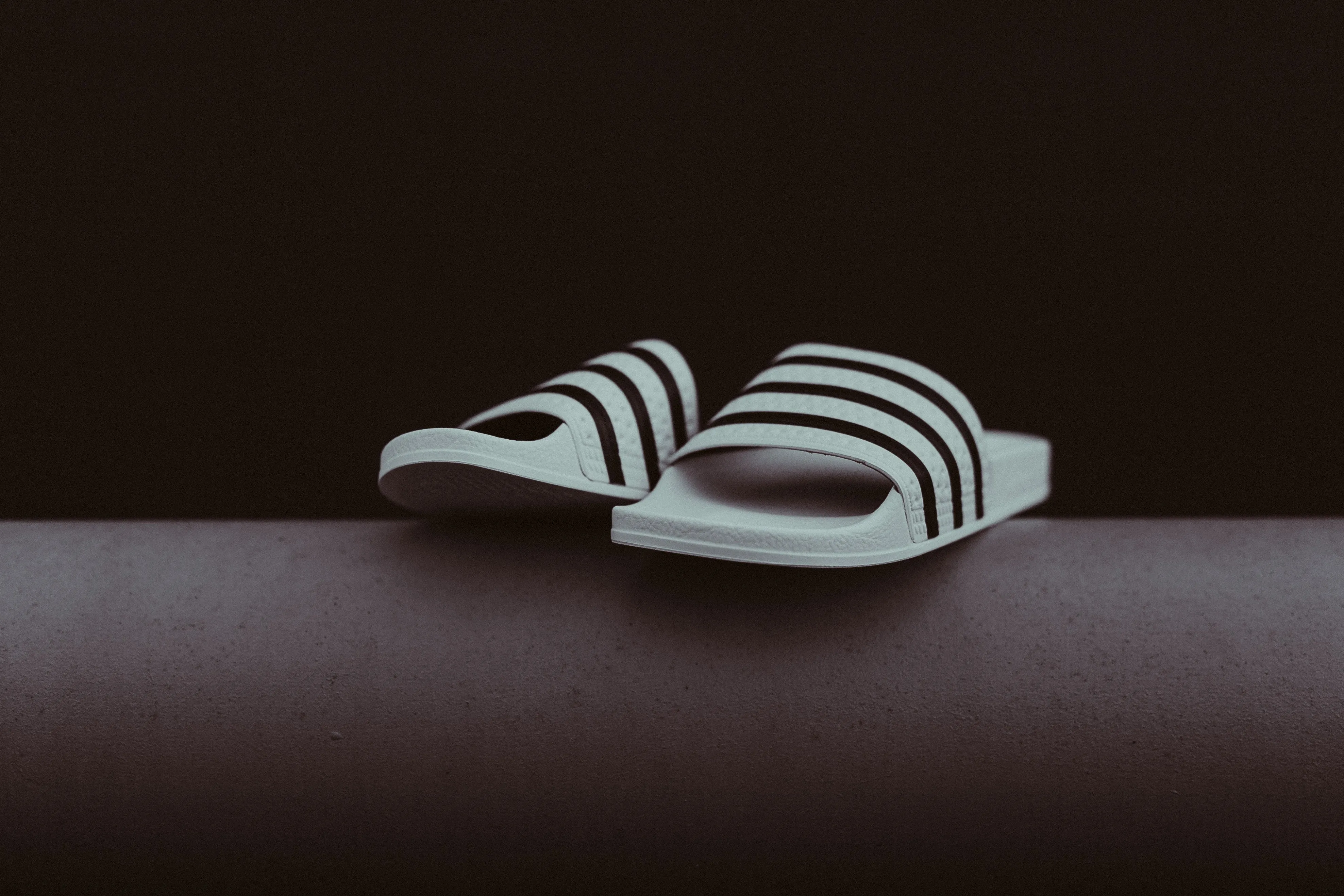 Adidas Adilette (White/Black/White)