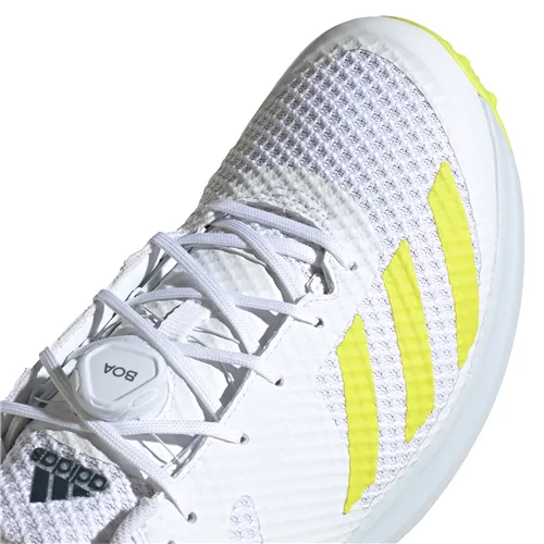 Adidas AdiPower Vector Mid 20 Cricket Shoe - White/Yellow