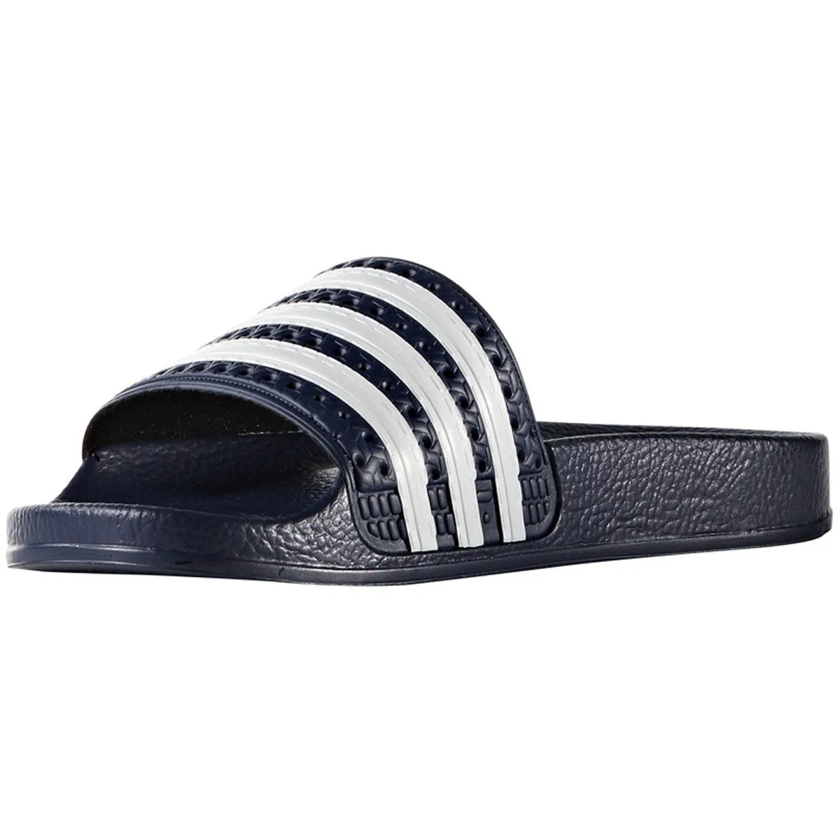 Adidas Boy's Adilette J Navy/White