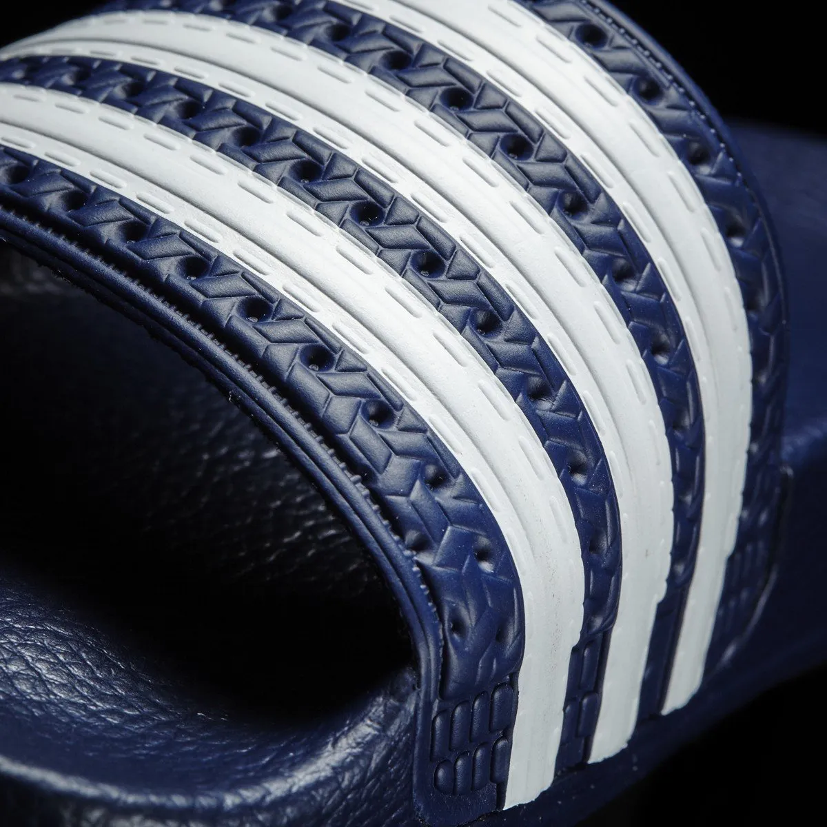 Adidas Boy's Adilette J Navy/White