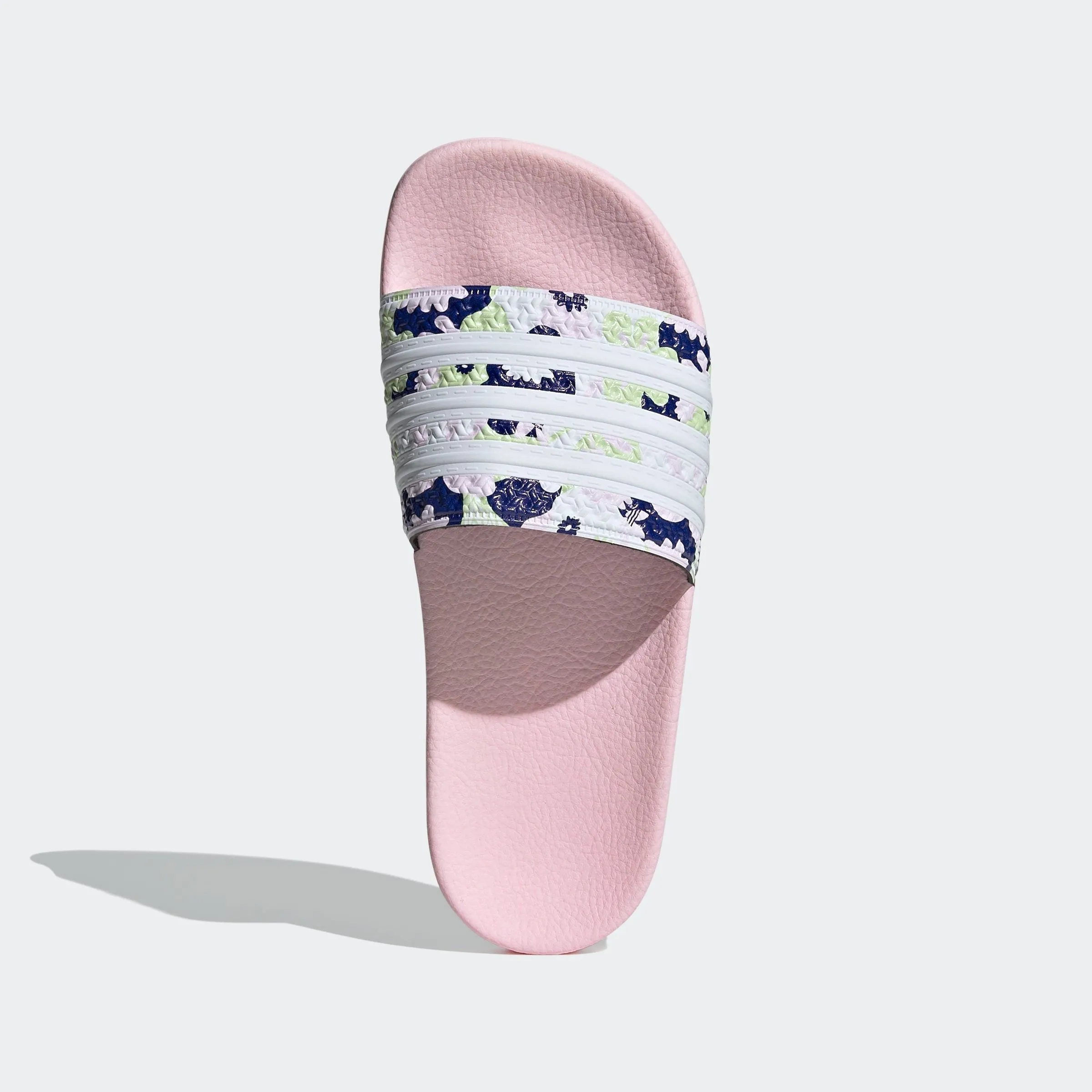 Adidas Kid's Adilette Lite Slides - Light Pink / Floral