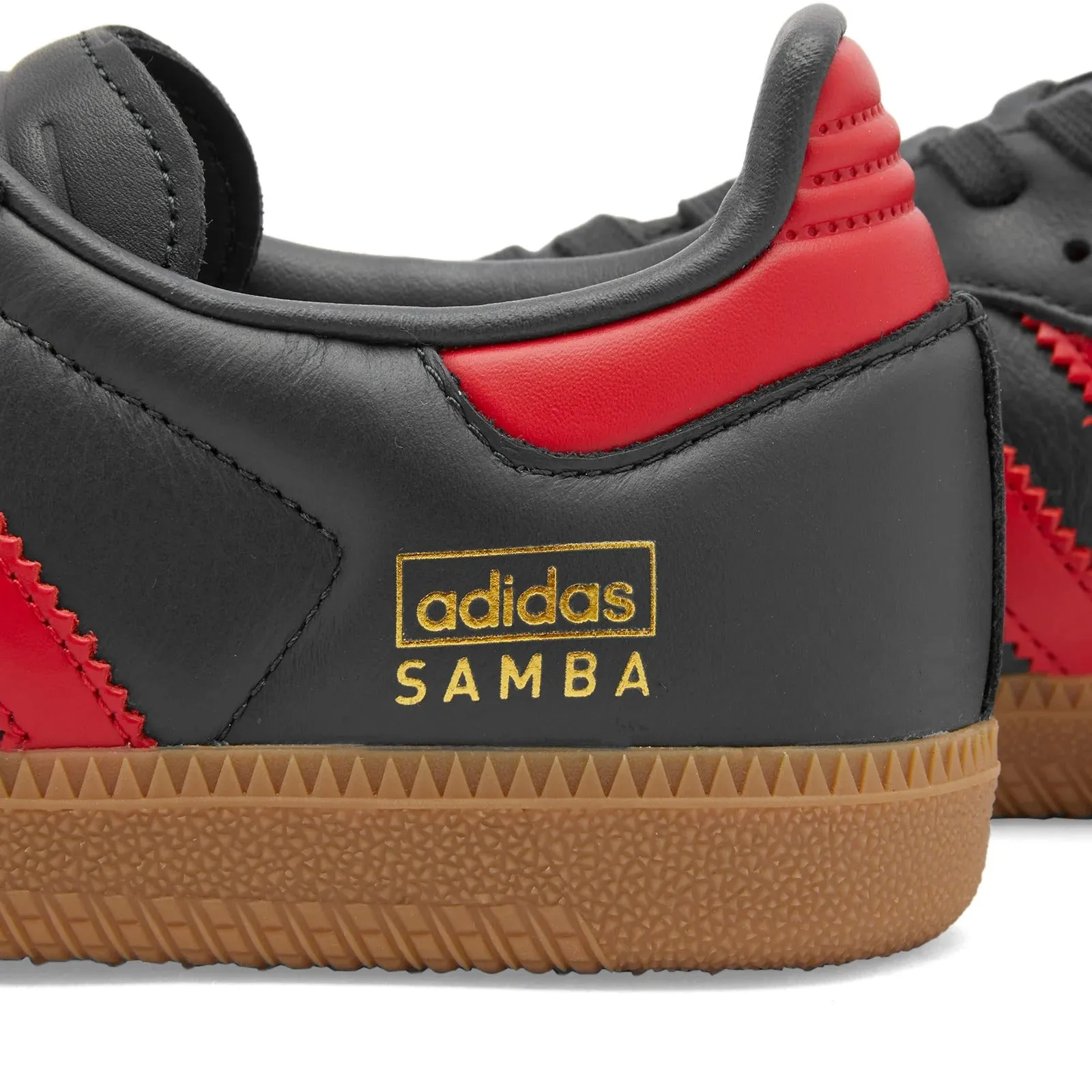 Adidas Samba OG sneakers, black/red