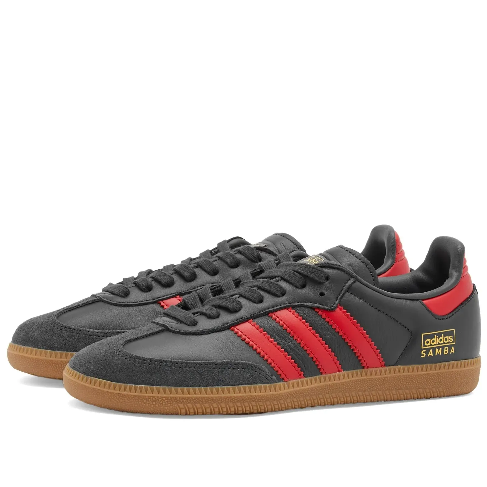 Adidas Samba OG sneakers, black/red