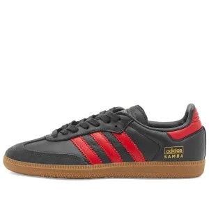 Adidas Samba OG sneakers, black/red