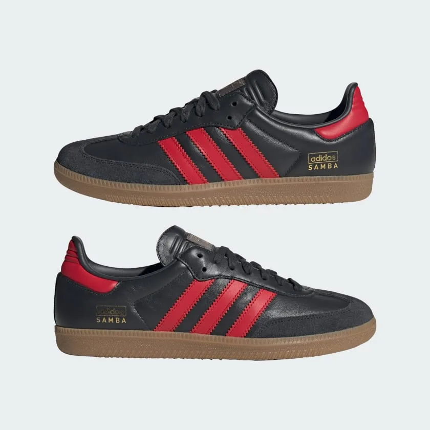 Adidas Samba OG sneakers, black/red