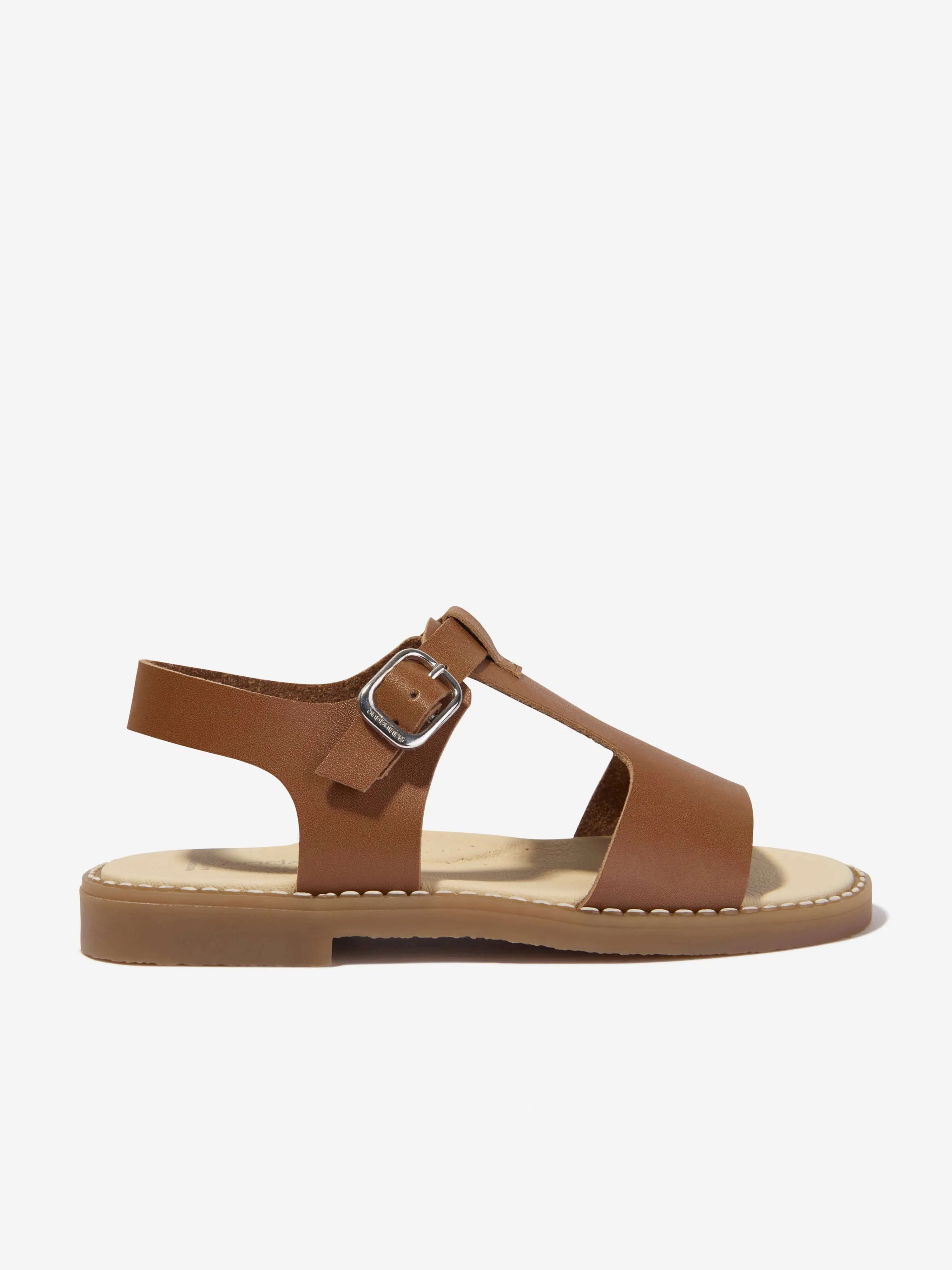 Andanines Kids Buckle Strap Sandals in Camel