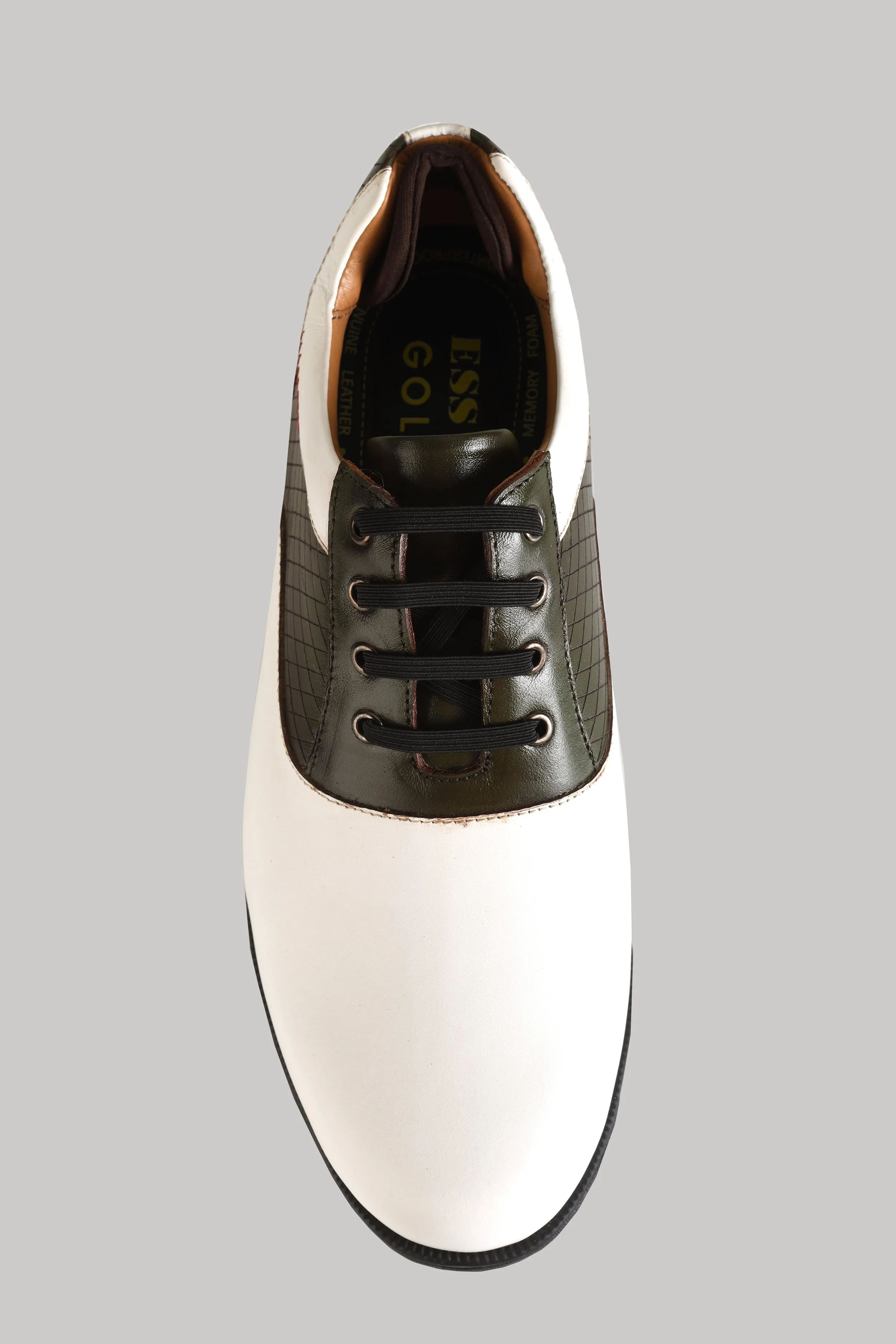 Austin Antique White-Olive Golf Shoes