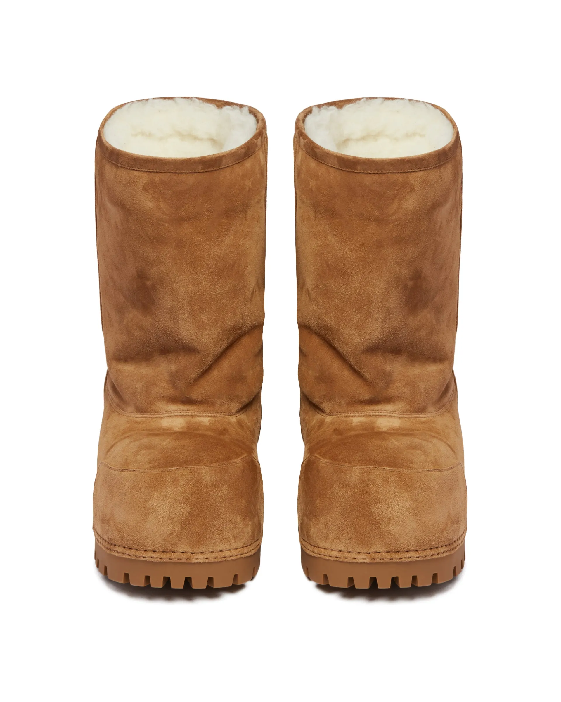 Beige Alaska Fur Boots