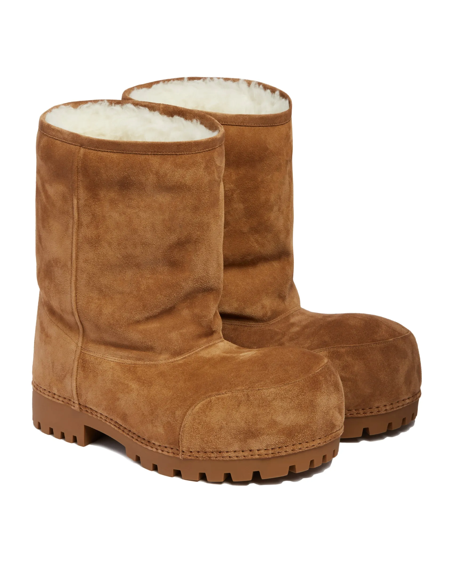 Beige Alaska Fur Boots