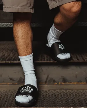 Big League Slides - White & Black