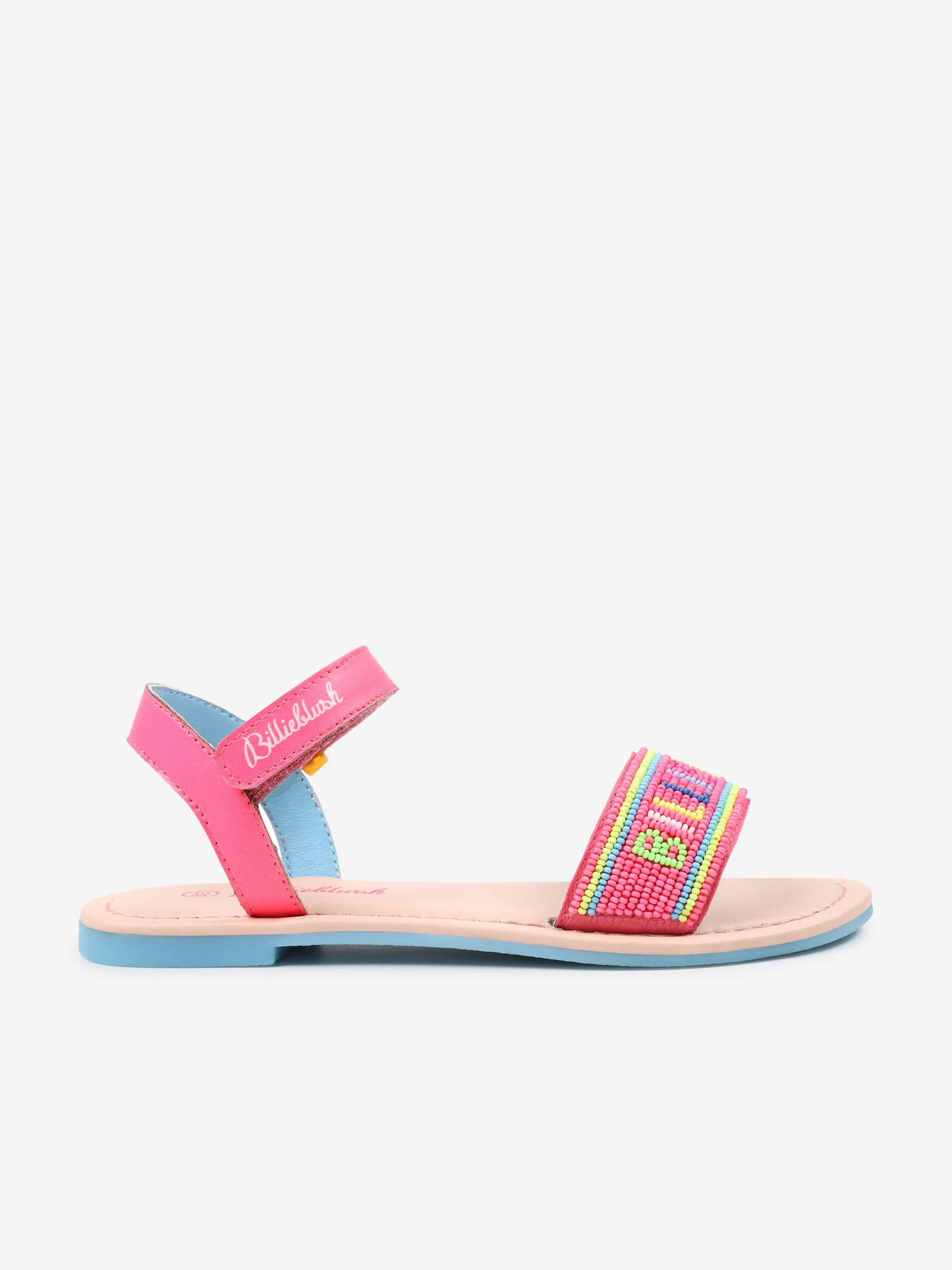 Billieblush Girls Logo Sandals in Pink