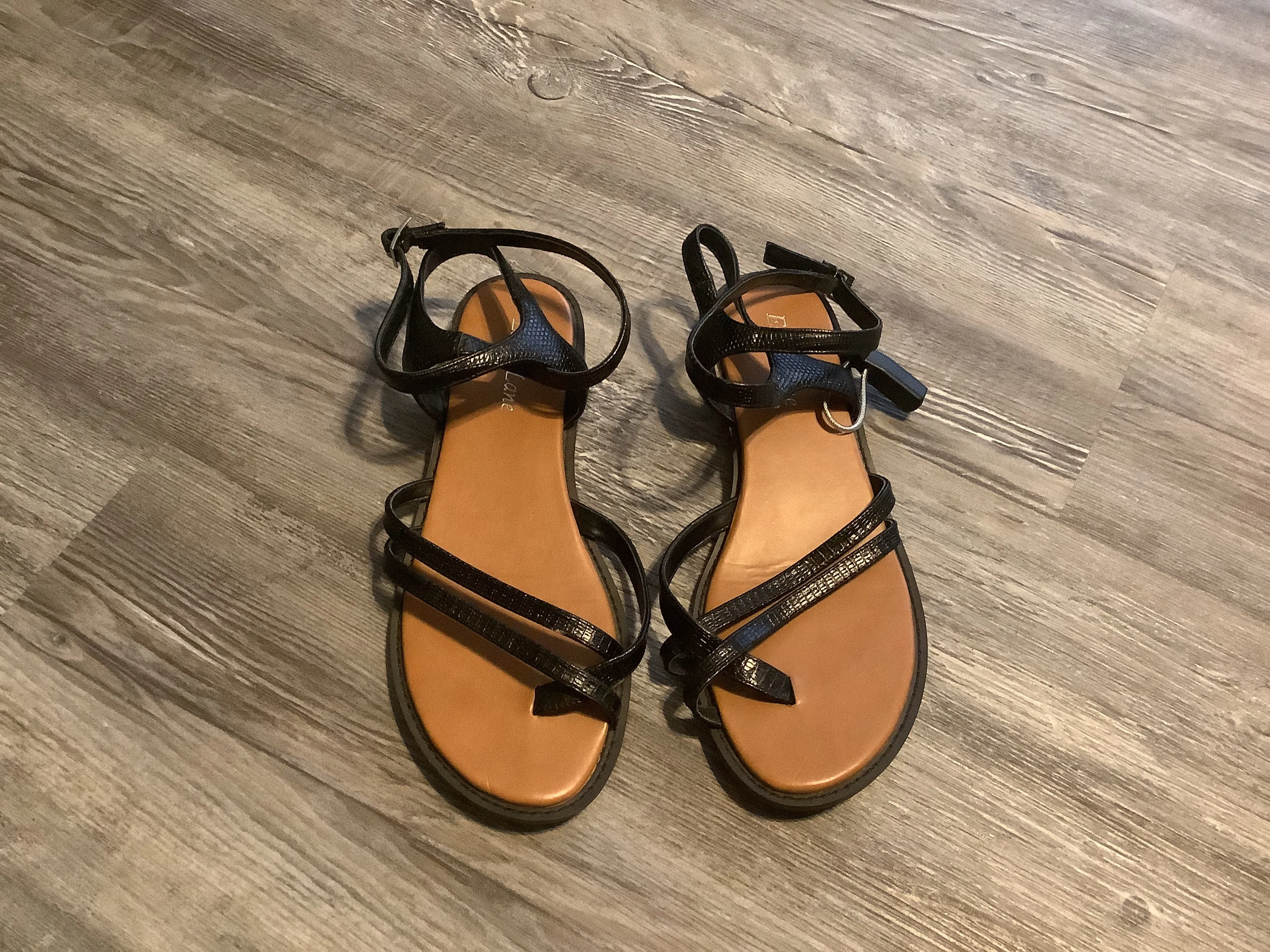 Black Sandals Flats Clothes Mentor, Size 8