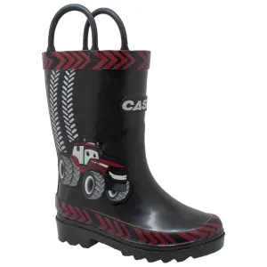 Case IH Toddler's 3D Big Red Rubber Boot Black