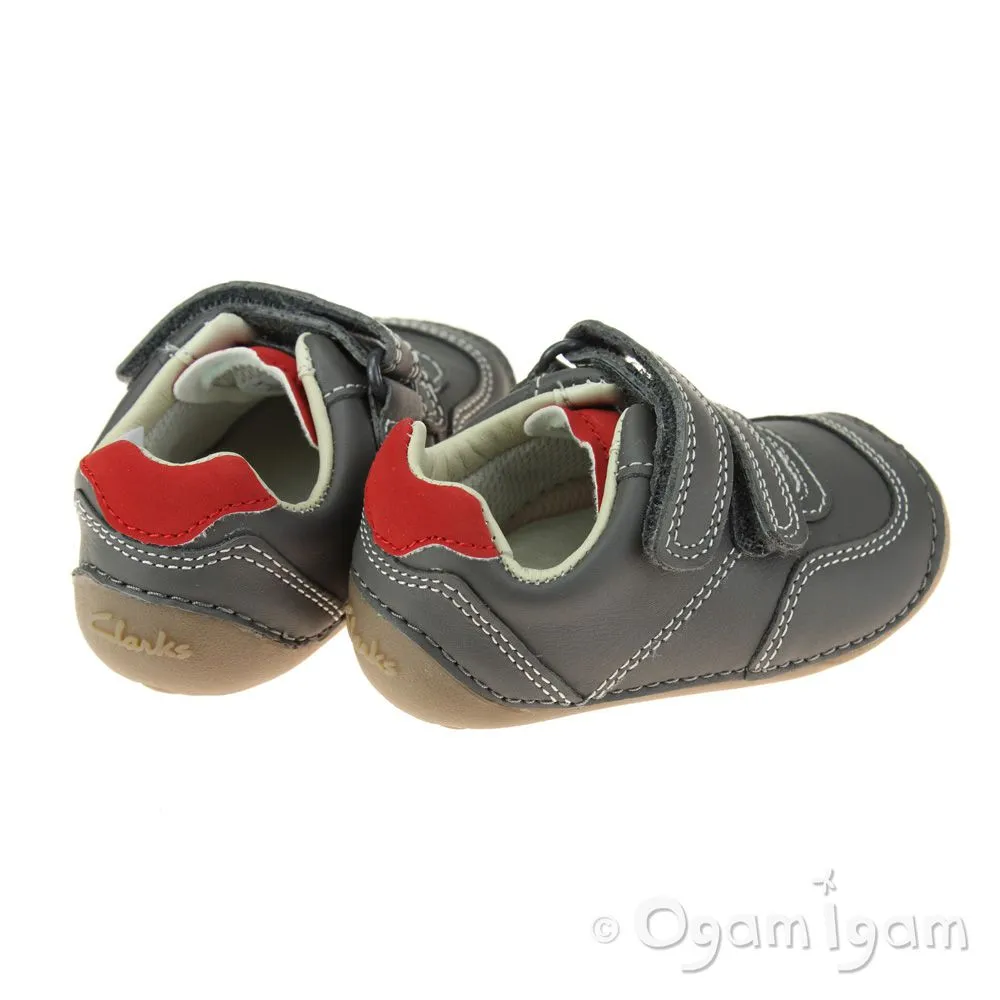 Clarks Tiny Dusk Infant Boys Grey Shoe