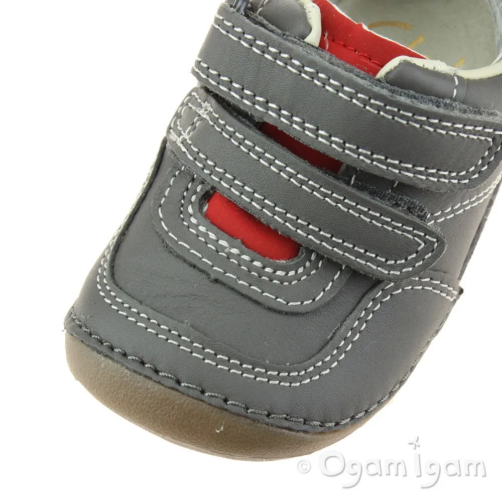 Clarks Tiny Dusk Infant Boys Grey Shoe