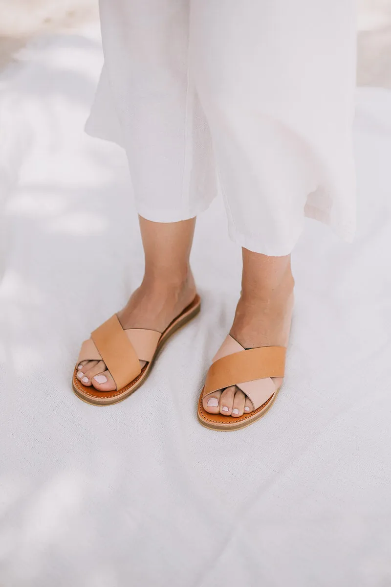 Formentera Sandals - Natural / Tan Leather