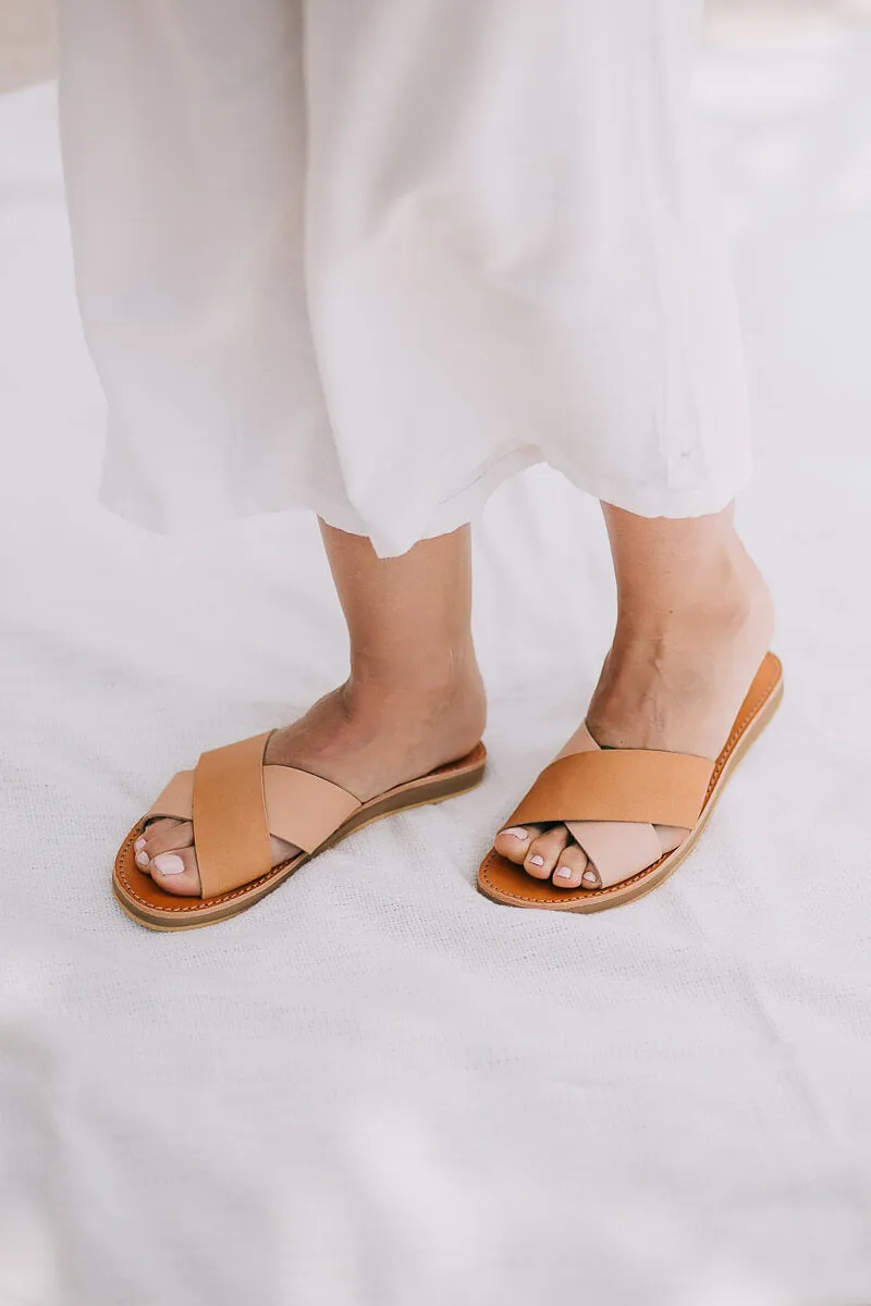 Formentera Sandals - Natural / Tan Leather