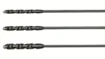 Freeform Carbide Masonry Drill Bits  3/8" x 24" with 1/4" Bellhanger Flex Shaft