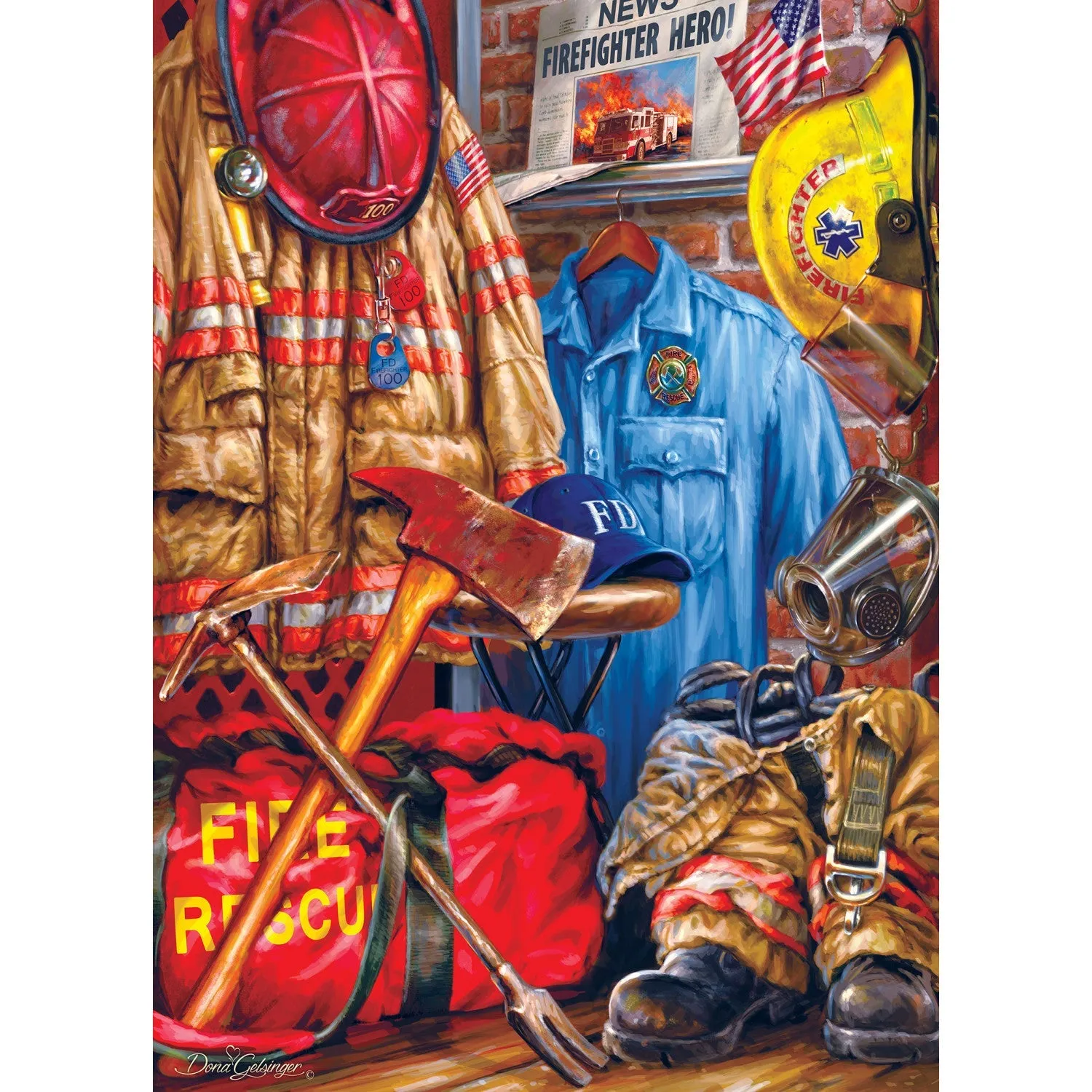 Hometown Heroes - Fire and Rescue 1000 Piece Jigsaw Puzzle