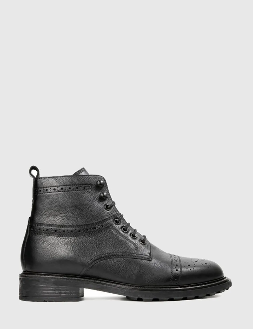 Hudson Fernie Ankle Boots (Leather) - Black