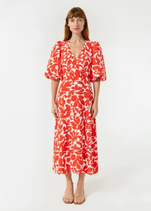 Ina Dress | Red Caspian Lagoon Grande