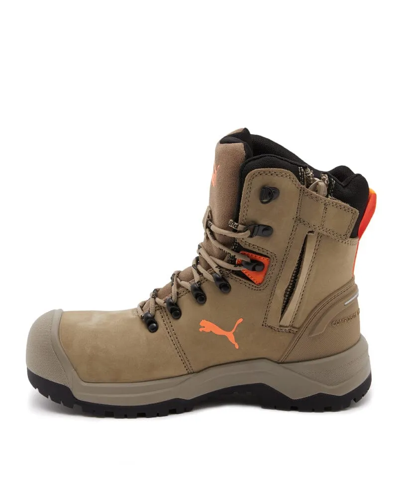 Iron Heavy Duty High Cut Safety Boot - Stone