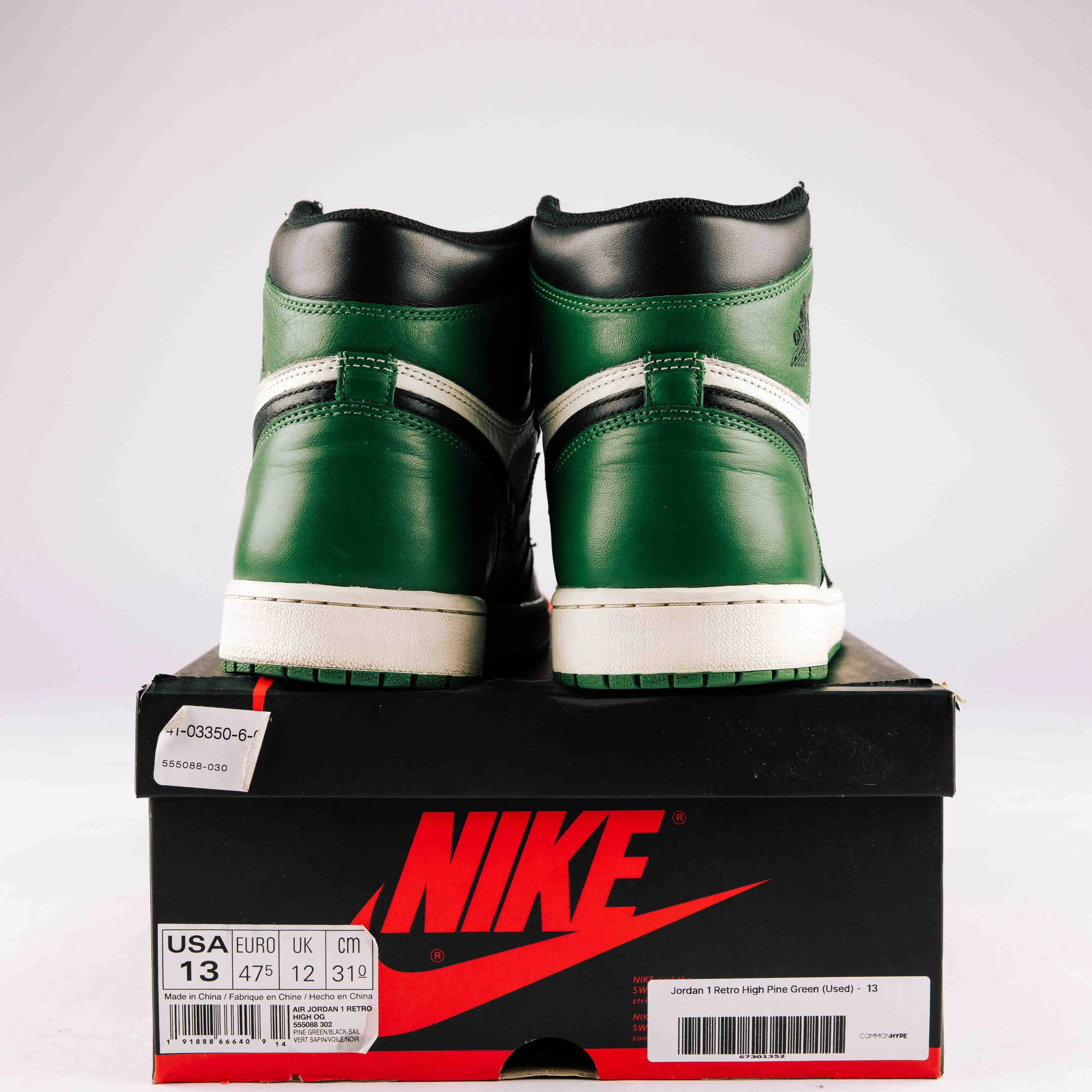 Jordan 1 Retro High Pine Green - Used - 0146