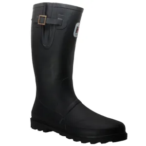 Men's Expandable Calf Rubber Boot Black - IH-1002