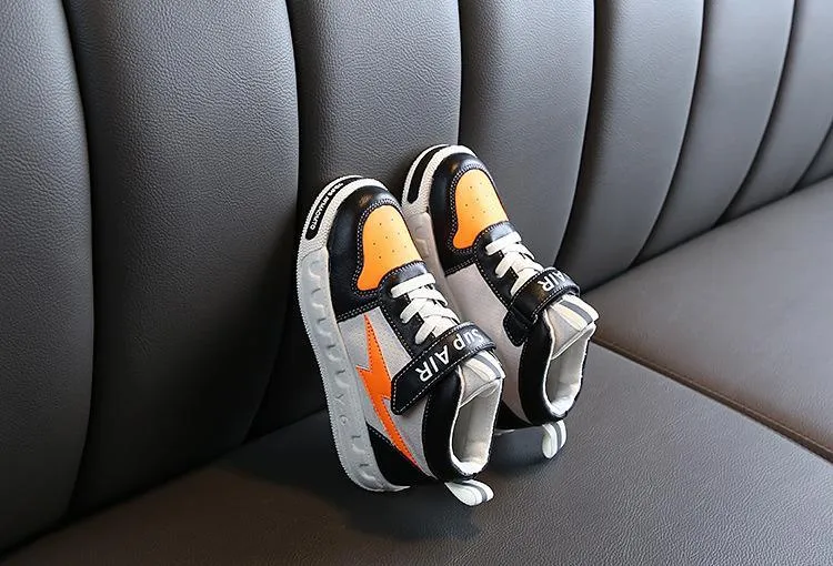 Orange and Black Canvas Sports Shoes