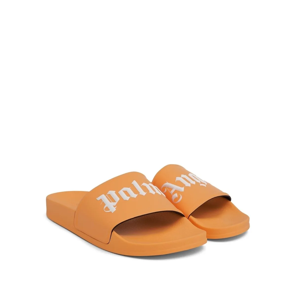 Palm Angels Pool Slides Orange White