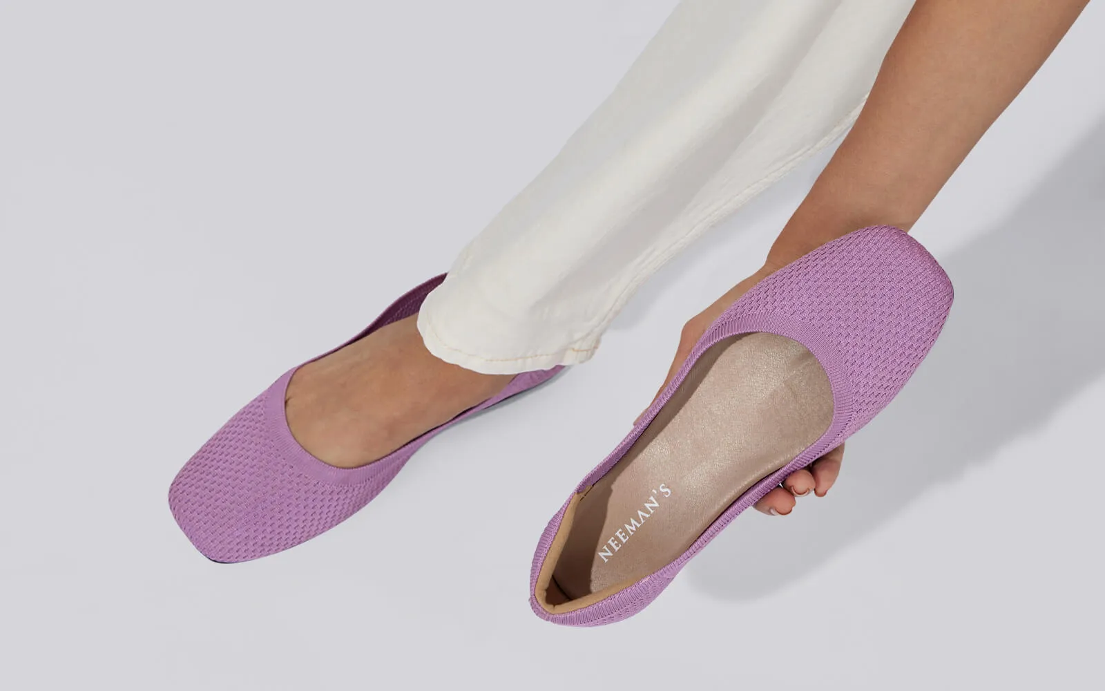 Plush Square Flats - Lavender