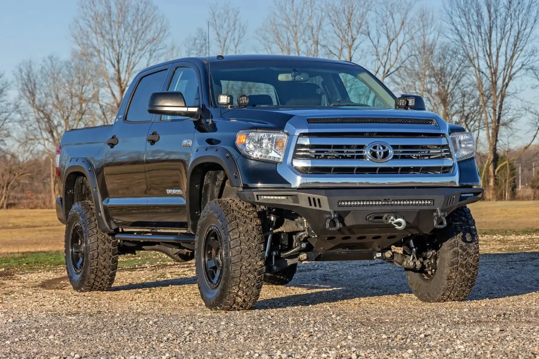 Rough Country OV2 Running Boards | 2014-2021 Toyota Tundra