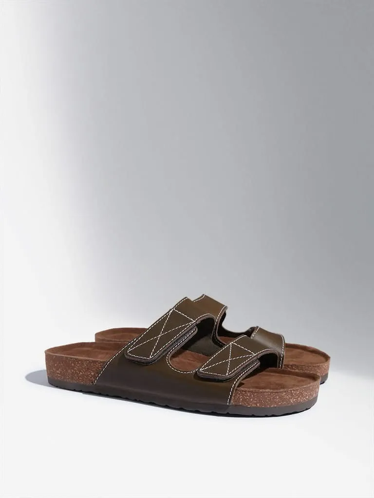 SOLEPLAY Olive Double Band Strap Comfort Sandals