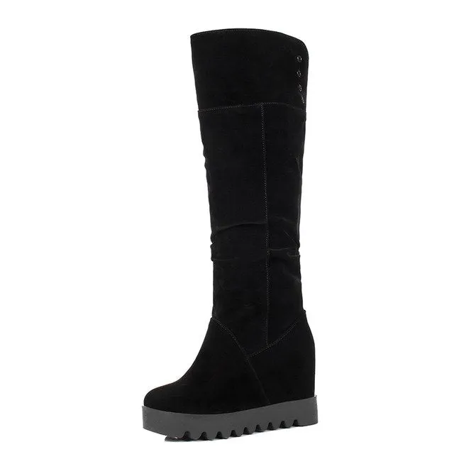 Wedge Height Increasing Winter Boots