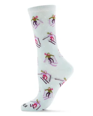 Winter Wonderland Women's Bamboo Crew Socks